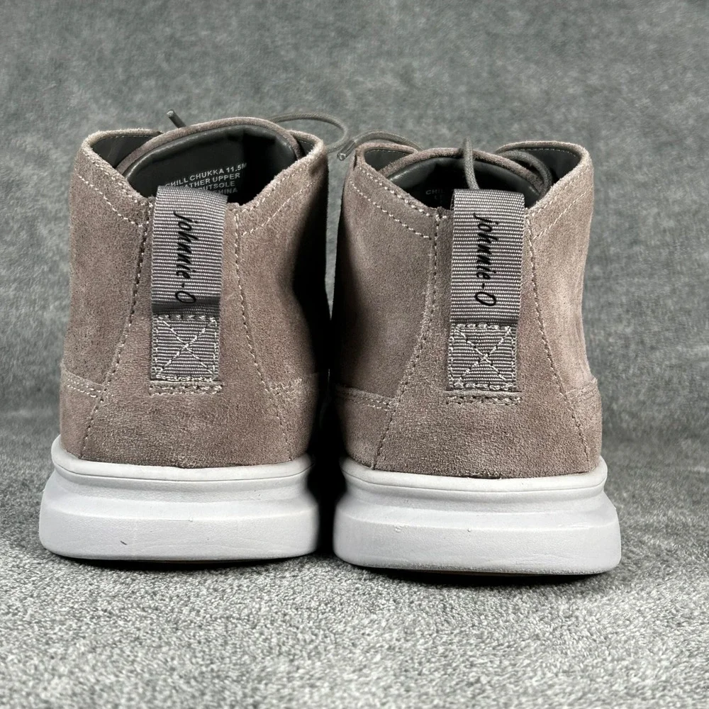 Johnnie-O Chukka Desert Boots Chill Mens 11.5 Grey Suede Leather JMFW1200 - New